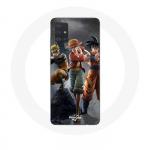 Coque pour Samsung Galaxy A51 5G Sangoku naruto Luffy one piece Dragon Ball z 3D Anime manga - Maniacase