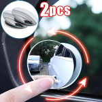 360 laipsnių automobilio aklosios zonos galinio vaizdo veidrodis plataus kampo reguliuojamas mažas apvalus veidrodėlis automobilio atbulinės eigos pagalbinis galinio vaizdo i&scaron;gaubtas veidrodis 2 PCS