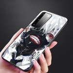 Anime Tokyo Ghoul telefono dėklas, skirtas Samsung Galaxy S20 S21 FE S10 Lite Note 20 10 Lite S8 S9 S10E S10 Plus itin juodas mink&scaron;tas dangtelis Samsung S21