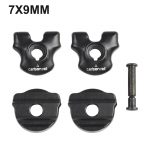 Dviračio sėdynės stiebo spaustukas Juodas spaustukas karboniniam balnui 7x9mm