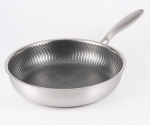 316 nerūdijančio plieno keptuvė wok non-stick keptuvė kepsnių gaminimo keptuvė padailinė indukcinė dujinė viryklė universali virtuvės indų puodas Outer diameter 28cm