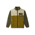 Vans Color Block Pocket Sherpa striukė vyrams Žalios VN0A54ODZBN L