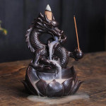 Lotus Dragon Keramikos namų papuo&scaron;alai Krioklys atgalinis smilkalų degiklis Smilkalų lazdelių laikiklis Dragon Censer