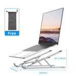 Vention ne&scaron;iojamojo kompiuterio stovo laikiklis Macbook Air Pro aliuminio sulankstomas ne&scaron;iojamojo kompiuterio stovas ne&scaron;iojamasis kompiuteris skirtas MacBook Pro vertikalus plan&scaron;etinio kompiuterio stovas