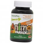 Vitaminai vaikams, Animal Parade Children's Multi, Nature's Plus 90 tab Cherry (36375037)