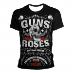 Guns N Roses Skull mar&scaron;kinėliai Vyrai Moteri&scaron;ki Hip Hop Punk Hard Rock mar&scaron;kinėliai Gatvės drabužiai Vasarą Populiarūs senoviniai laisvalaikio mar&scaron;kinėliai trumpomis rankovėmis XS