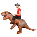 Juokingas talismanas pripučiamas dinozauras T REX anime Helovino kostiumas suaugusiems vyrams, moterims, vaikams, animacinių filmų dinozaurams pasivažinėti