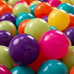 KiddyMoon 50 Balls 7cm/2.75in mink&scaron;to plastiko žaidimo kamuoliukai vaikams pagaminti eu, l.green/yellow/turquoise/orange/d.pink/purple 50 Balls/7cm-2.75in