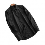 Vyri&scaron;ki vasariniai mar&scaron;kiniai, apverčiami apykakle, vienspalviai, vienaeiliai, ploni, ploni megztiniai ilgomis rankovėmis, vidutinio ilgio, laisvalaikio verslo vyri&scaron;ki biuro vir&scaron;ūnė L juoda