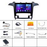 REAKOSOUND Android automobilinis radijas, skirtas Ford S Max S-MAX 2007 2008 AT automobilio radijas Multimedijos vaizdo grotuvas Navigacija GPS stereofoninė sistema Auto Android 2 Din 2+32