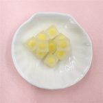 Pasidaryk pats Akriliniai Kvadratiniai Palaidi Karoliukai Rankų darbo Medžiagos 10mm Papuo&scaron;alų Aksesuarai Matiniai Mobiliojo Telefono Grandinėlė Apyrankė 10vnt Madingi karoliukai geltona