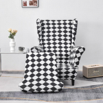 Sparnuotos kėdės užvalkalai 2 vnt./kompl. Tamprus sofos užvalkalas su spauda, fotelio užvalkalas, baldų apsauga, sofos užvalkalas, mink&scaron;tas su elastiniu kra&scaron;tu 1-seater