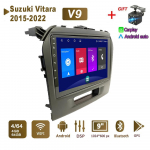 Android automobilio radijo stereosistema Suzuki Vitara 2015-2022 m. GPS navigacija 2DIN 4 branduolių multimedijos grotuvas Carplay Autoradio 4+64GB 4+64GB