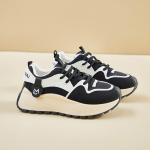 Moteri&scaron;ki bėgimo sportbačiai kasdieniai neslystantys masyvūs platforminiai sportbačiai suvarstomi ėjimo batai patogūs PU odos sportiniai teniso batai moterims 35 chaki