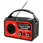 16000 mAh rankinio &scaron;vaistiklio avarinis radijas belaidis rankinis &scaron;vaistiklio orų radijas NOAA/AM/FM ne&scaron;iojamas saulės kolektorius raudona