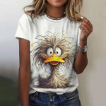 Moteri&scaron;ki mar&scaron;kinėliai su kačių spausdinimu Laisvalaikio trumpomis rankovėmis 3d mar&scaron;kinėliai Madingi gatvės drabužiai Crew Neck Megztinis Vasariniai moteri&scaron;ki dideli drabužiai XS
