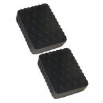 2 vnt. Automobilinio domkrato pagalvėlės Guminiai kilimėliai Sustorintos Automobilinio keltuvo atramos skirtos 12x8x4cm