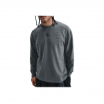 Nike ISPA Patogūs Madingi Odai Draugi&scaron;ki Mink&scaron;ti Vienspalviai Ilgomis Rankovėmis T-shirt Unisex Vir&scaron;utiniai Drabužiai Pilki HJ9087-010 M