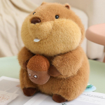 Auk&scaron;tos kokybės Marmot Beaver Hug maisto gyvūnų i&scaron;kam&scaron;a Mielas Kalėdų gimtadienio dovana Mielas tikrovi&scaron;kas &scaron;vilpikas kapibara pliu&scaron;inis dovanų about 22cm