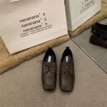 2025 nauji korėjieti&scaron;ki juodi kvadratinės nosies plok&scaron;čiapadžiai super mink&scaron;ti patogūs moteri&scaron;ki mokasinai suvarstomi užsienieti&scaron;ki universalūs maži odiniai batai 40 smėlis