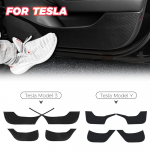 Door Anti-Kick Pad carbon fiber Protector Stickers For Tesla Model 3 Model Y Accessories Car-styling MODEL Y