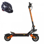 &bdquo;Kukirin G3 Pro&ldquo; dviejų pavarų elektrinis paspirtukas, 2 &times; 1200 W, 52 V, 23,4 Ah, maksimalus greitis 65 km/h, 80 km atstumas, 10 colių pneumatinės padangos bekelei, hidraulinė amortizacija 52V 2400W 23Ah+Helmet (Split Up) juoda/oranžinė