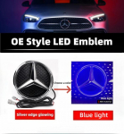 Kar&scaron;tas 2026 m. Naujas Automobilio Lipdukas Benz Žvaigždės Emblemai Ant Priekinių Grotelių Automobiliui Baltos, Mėlynos Spalvos ir LED Ap&scaron;viečiamas Logotipas Mercedes Benz W20 A-W176 2013-2018