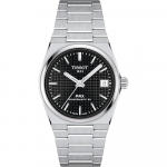 TISSOT PRX 35mm Powermatic 80 Laikrodis su Juodu Ciferblatu ir Apyranke, Unisex, T1372071105100 [Oficialus Importas]