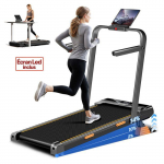 Sulankstomas bėgimo takelis - ROBORE X5F - Maksimalus greitis 10 km/h - Nuolydis 14% - Tylus 2,5 AG variklis - Maksimali apkrova 150 kg juoda