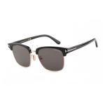 Tom Ford veidrodinis logotipas stačiakampiai akiniai nuo saulės Unisex akiniai nuo saulės Juodi TF1139-K-01A-56 56,Black