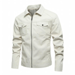 Vyri&scaron;ka odinė striukė, nauja vyri&scaron;ka striukė, PU striukė, motociklo striukė, mar&scaron;kiniai, odinė striukė L