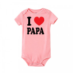 &bdquo;I Love Mama and Papa Print&ldquo; naujagimio &scaron;liaužtinuko kombinezonas 3M