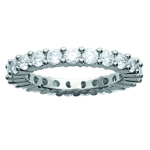 Alliance Argent 'Pour la Vie' Blanc argent&eacute; (rhodi&eacute;) - 3 mm