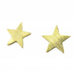 7bis [P8206] - Boucles artisanales 'Une Etoile est N&eacute;e' dor&eacute; - 9x9 mm auksas