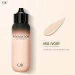 QIC Base Face Liquid Foundation Cream Full Concealer Concealer Oil Control Easy Makeup Soft Facial Makeup Foundation Ivory