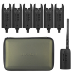 Lixada Wireless Digital Fishing Signal Set Fishing Bite Sound Alert Kit Keičiamos spalvos LED signalizacija JY-39-6