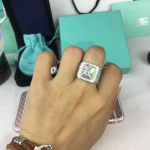 Sterling 925 Silver Vs2 2 Carats Cc cirkonio žiedas vyrams Anillos Bizuteria brangakmenis Sidabras 925 papuo&scaron;alai Bague Bijoux Femme žiedai