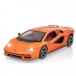 1/24 skalės &bdquo;Lambo LPI800-4&ldquo; lydinio liejimo automobilių modelių žaislai, i&scaron;traukiama transporto priemonė su garsu ir &scaron;viesa vaikams suaugusiems dovanų kolekcija 1/24-21x9.6x5cm oranžinė
