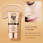 Daugiafunkcis 40 g &bdquo;Gold Snail BB Cream Foundation Fix&ldquo; makiažo maskuojamasis kremas nuo saulės izoliuojantis kremas 02 # Ivory White