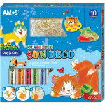 Amos Glass Deco Sun Deco Dog&Cat, mi&scaron;rios spalvos, 1 vnt. populiarūs Korėjos žaislai white