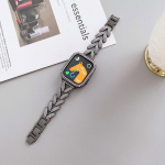 Dirželis Apple Watch ultra 2 juostų dėklui, skirtas i Watch Band Series 9 8 7 6 5 4 3 41mm 45mm 49mm Metalinės apyrankės pakeitimas moterims for iwatch 38mm juoda