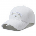 Moteri&scaron;ka trimatė raidė siuvinėta kepuraitė beisbolo kepurė vyrams su skydeliu nuo saulės Kepurės Fishing Hat Peak Cap balta