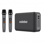 XDOBO X8 Pro ne&scaron;iojamas belaidis garsiakalbis su dviem mikrofonais BT5.2 technologija IPX5, atsparus vandeniui Speaker with two microphone juoda
