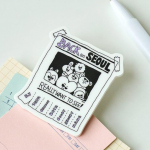 BT21 Miesto leidimo akrilinis segtuko magnetas LA