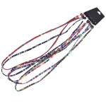 5 vnt. spalvingi etninės medvilnės akiniai nuo saulės akinių laido laikiklio laikiklio dirželis įvairiaspalvis