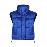 Moterų rudens žiemos dirvožemio spalvos stori vir&scaron;utiniai drabužiai medvilniniai pamink&scaron;tinti stovi apykaklė be rankovių &scaron;ilta striukė, palto liemenė