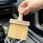 Daugiafunkcis medinis valymo &scaron;epetys automobilio langų poliravimo &scaron;epetys buitinis durų tarpų valiklis klaviatūros valiklis automobilio sėdynių plovimo valymo įrankis geltona
