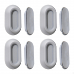 4 Pieces Remote Holder Wall Mounted, Easy to Install Sturdy Self Sticky TV Control Rack for juoda