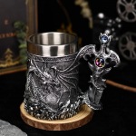 Dragon Warrior Beer Cup Europos ir Amerikos mitai ir legendos Vakarų Dragon Mark kavos puodelis Dragon Sword alaus puodelis 600ml