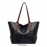 Auk&scaron;tos kokybės mink&scaron;tos odos moteri&scaron;ka peties rankinė Didelės talpos rankinė-tote Vidutinio amžiaus motinos rankinė Madinga vienspalvė crossbody rankinė